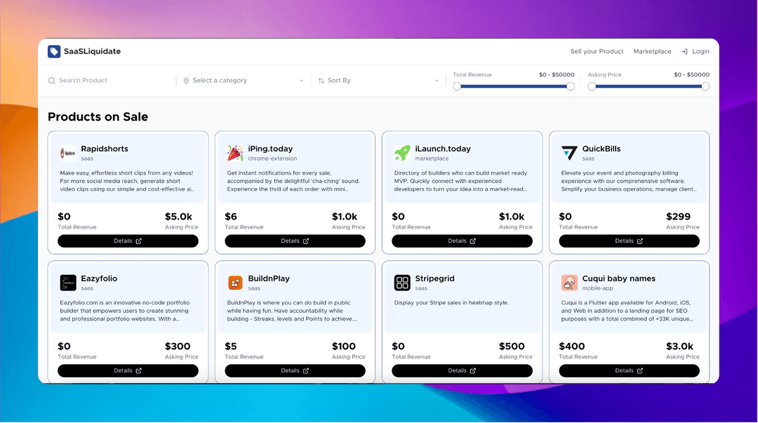 SaaS Liquidate